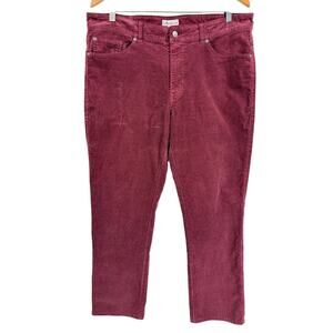 Peter Millar Men’s Corduroy Classic Fit Pants Burgundy Golf Luxury 5-pocket  36